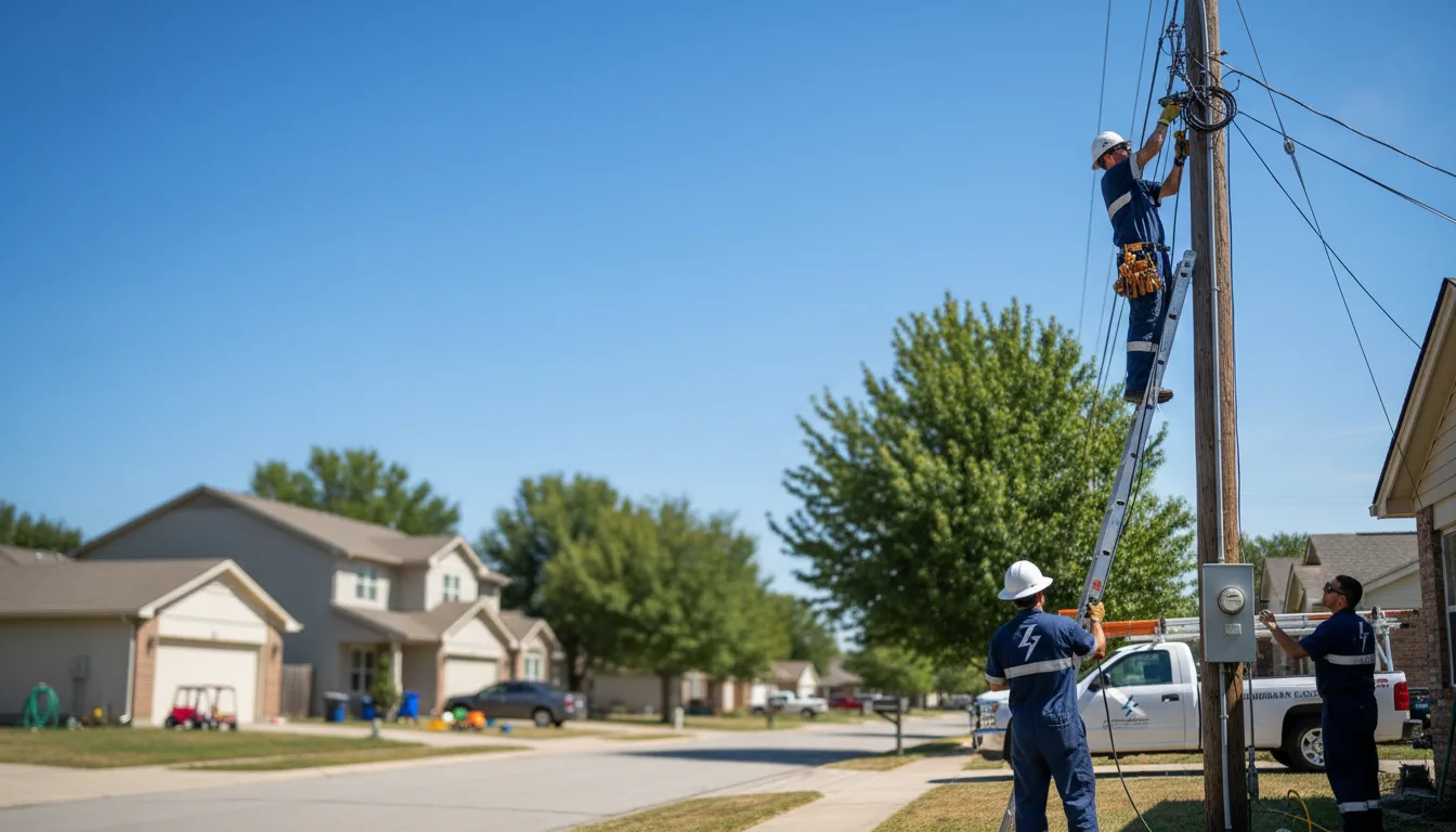 Residential electrician providing installation services in La Russell, MO